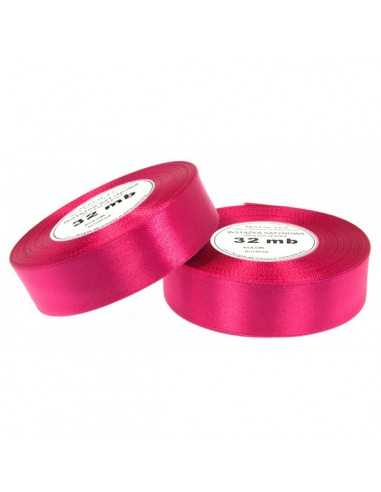 12mm WS8051 Satin Ribbon Intensive Pink 32m