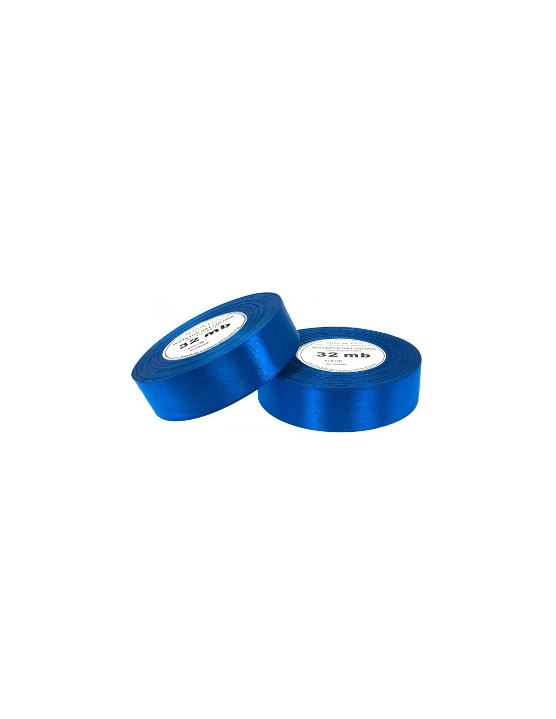 6mm WS8108 Wstążka satynowa mocna niebieska 32mb 6mm WS8108 Wstążka satynowa mocna niebieska 32mb