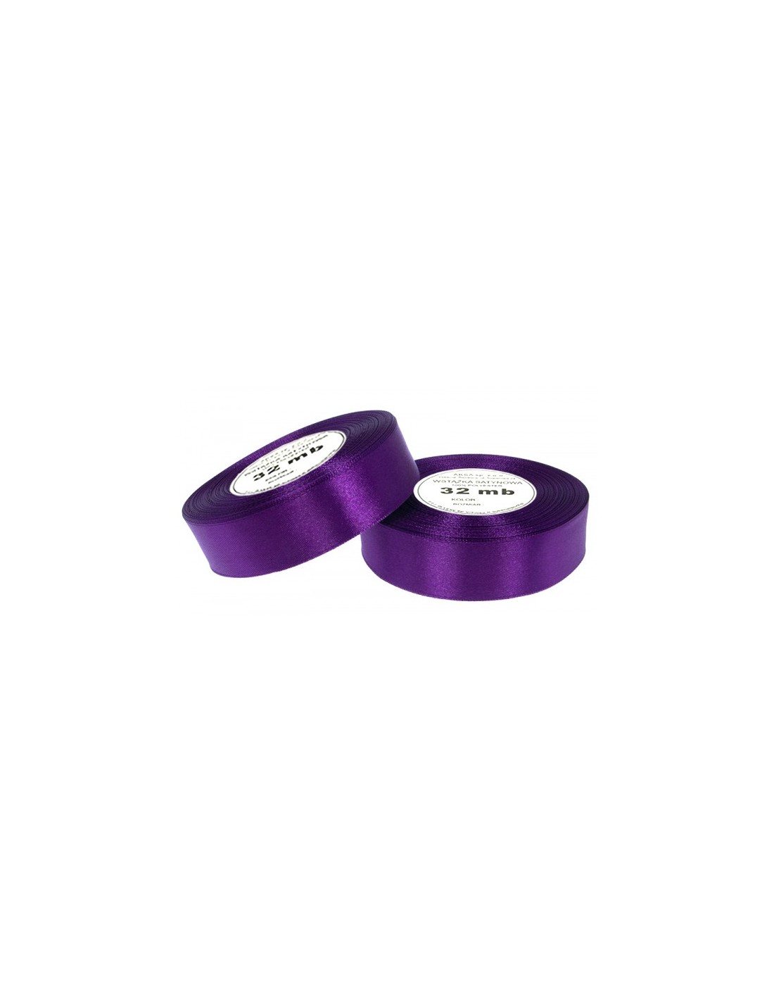 12mm WS8123 Wstążka satynowa ciemna fioletowa 32mb 12mm WS8123 Wstążka satynowa ciemna fioletowa 32mb