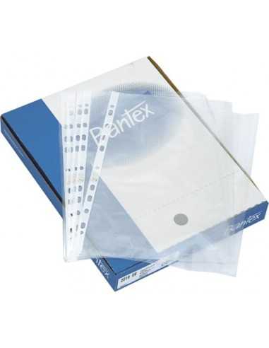 Clear Punched Pockets Bantex A4 Pack of 100
