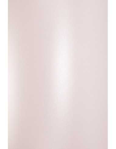 Papier ozdobny metalizowany Aster Metallic 120g Candy Pink pastelowy blady różowy 72x100cm