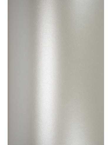 Papier ozdobny metalizowany Aster Metallic 250g Silver srebrny 71x100cm R100
