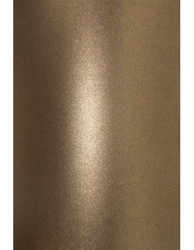 Papier ozdobny metalizowany Aster Metallic 250g Club Gold brązowy 72x100cm R100