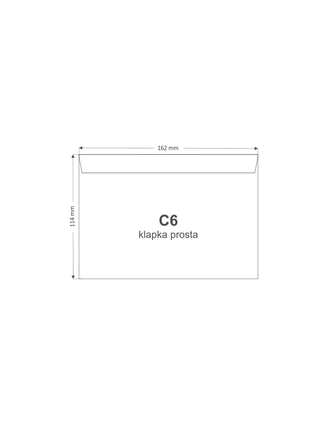 Koperta ozdobna gładka C6 11,4x16,2 NK Olin White biała 120g Koperta ozdobna gładka C6 11,4x16,2 NK Olin White biała 120g