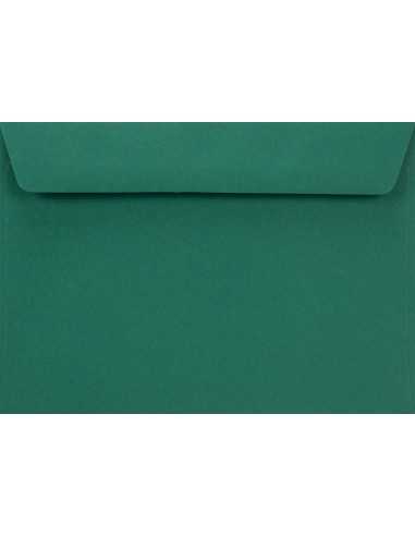 Koperta ozdobna gładka kolorowa C6 11,4x16,2 HK Burano English Green ciemna zielona 90g