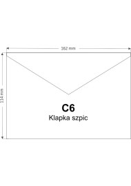 Koperta ozdobna gładka kolorowa C6 11,4x16,2 NK Rainbow R76 zielona 80g
