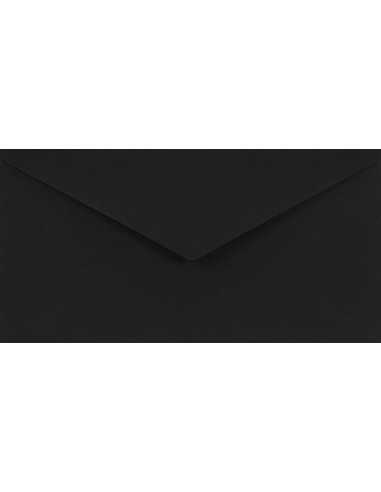 Sirio Color Envelope DL Gummed Nero Black 115g