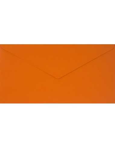 Koperta ozdobna gładka kolorowa DL 11x22 NK Sirio Color Arancio pomarańczowa 115g