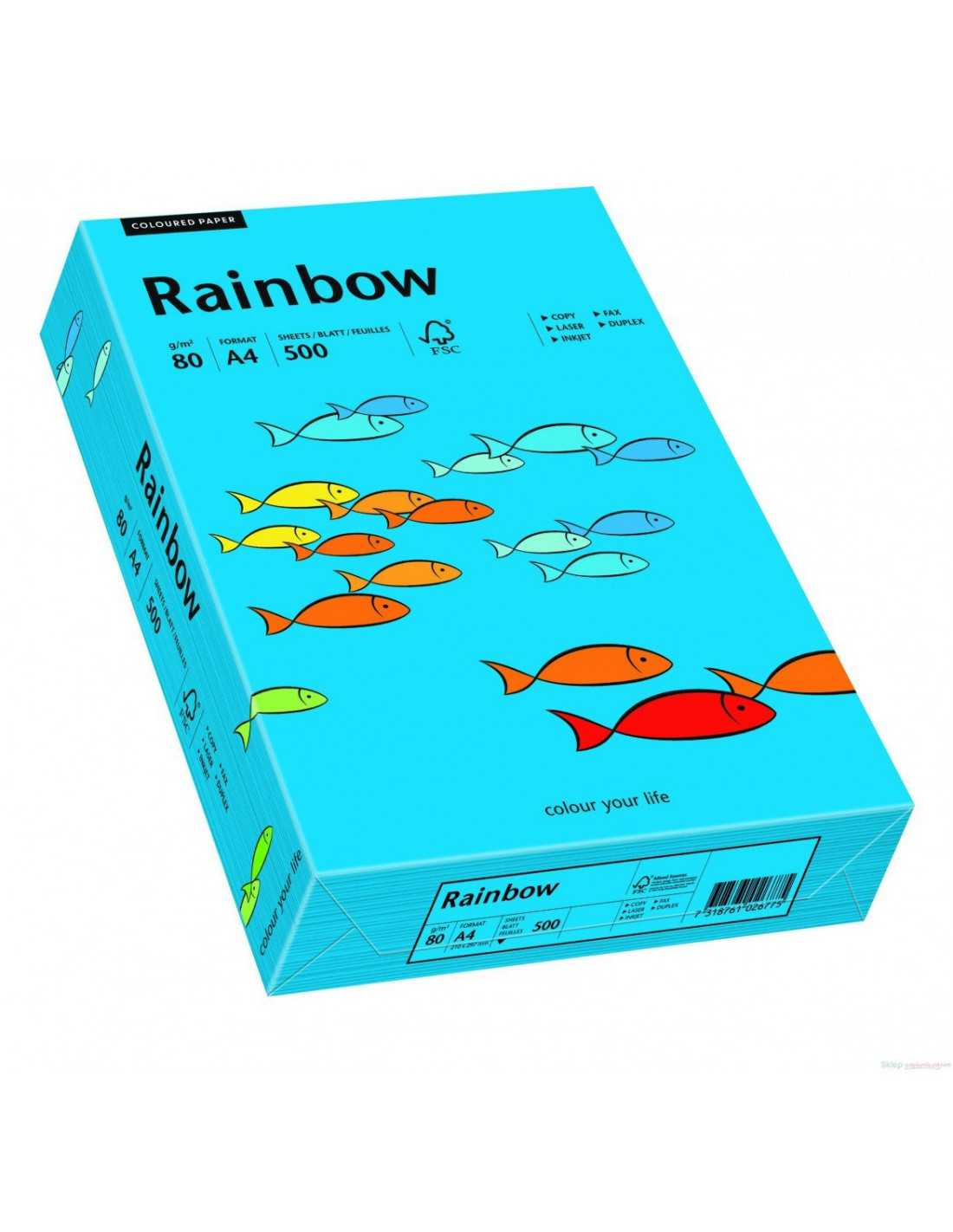 Papier Rainbow 80g R88 ciemny niebieski pak. 500A4