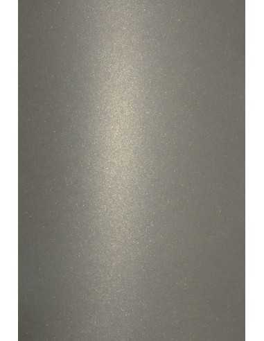 Papier ozdobny metalizowany perłowy Aster Metallic 280g Grey Gold szaro złoty pak. 10A4