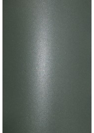 Papier ozdobny metalizowany perłowy Aster Metallic 280g Green ciemny zielony pak. 10A4