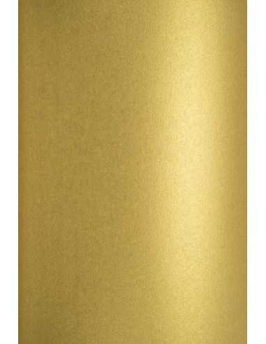 Papier ozdobny metalizowany perłowy Curious Metallics 120g Piaskowe Złoto złoty pak. 10A4