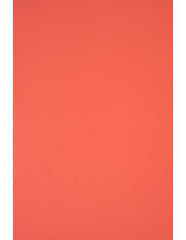 Papier ozdobny gładki kolorowy ekologiczny Keaykolour 120g Coral czerwony pak. 10A4
