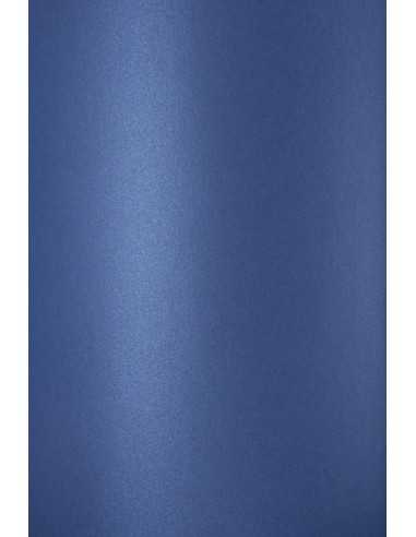 Papier ozdobny metalizowany perłowy Curious Metallics 300g Electric Blue ciemny niebieski pak. 10A4