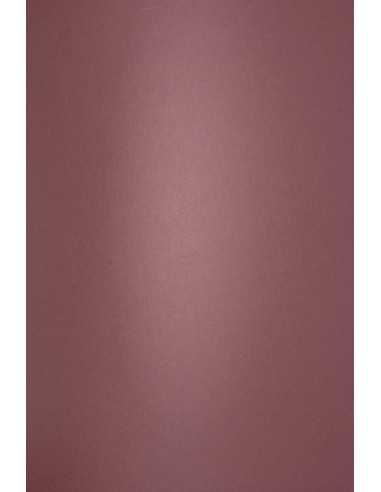 Papier ozdobny gładki kolorowy ekologiczny Keaykolour 300g Carmine bordowy pak. 10A4