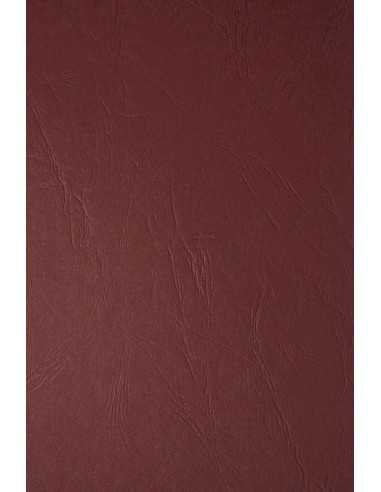 Papier ozdobny fakturowany kolorowy ekologiczny Keaykolour 300g Skóra ciemny bordowy pak. 10A4