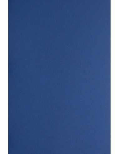 Papier ozdobny gładki kolorowy Plike 330g Royal Blue ciemny niebieski pak. 10A4