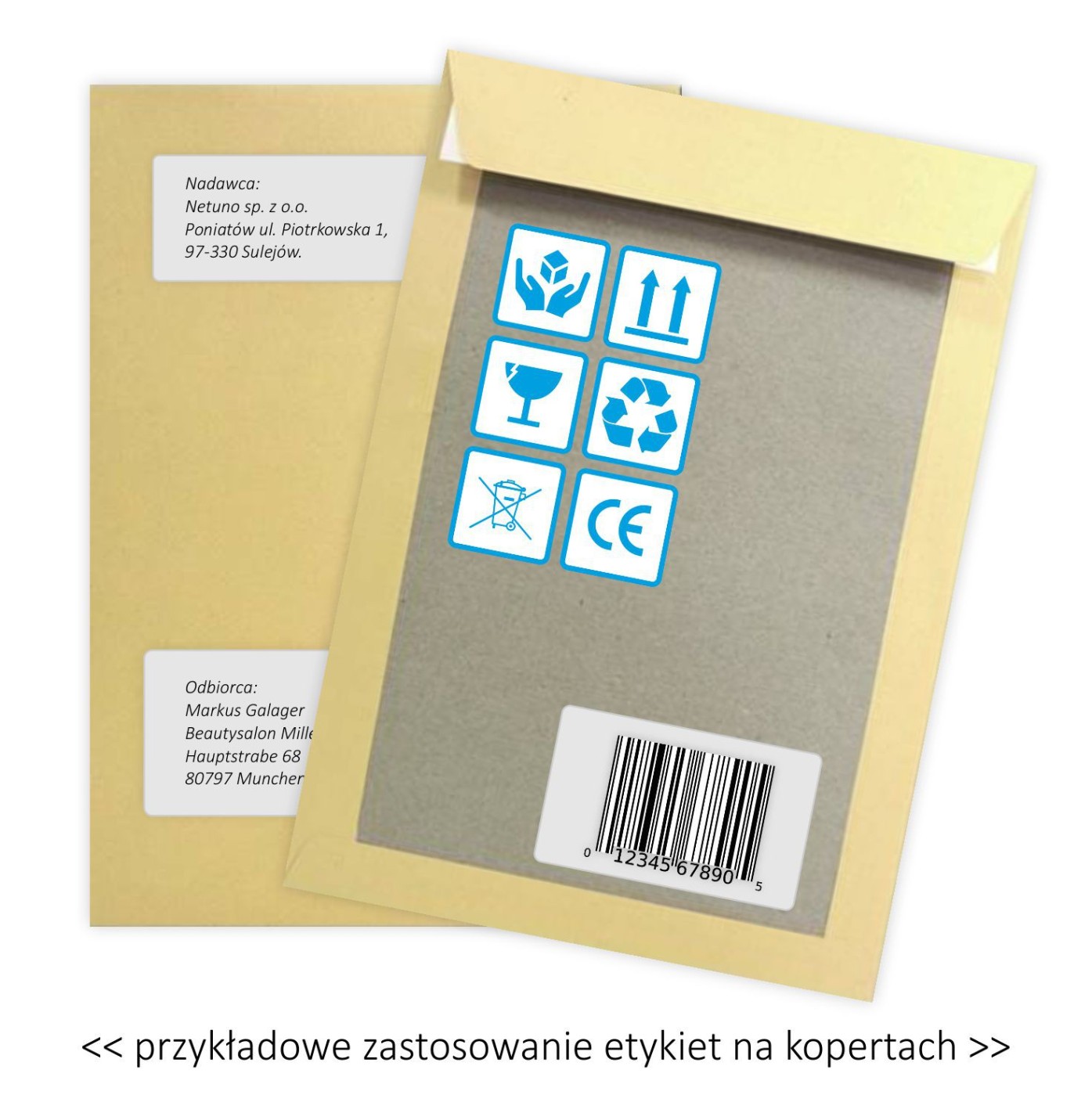 Etykiety samoprzylepne EME32 105x57 (10) 1000A4 Etykiety samoprzylepne EME32 105x57 (10) 1000A4