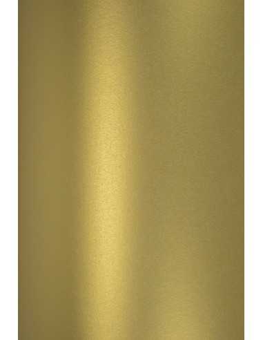 Papier ozdobny metalizowany perłowy Majestic 120g Real Gold złoty pak. 10A4