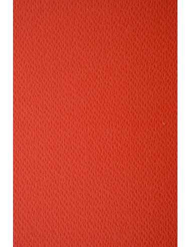Papier ozdobny fakturowany kolorowy Prisma 220g Scarlatto czerwony pak. 10A4