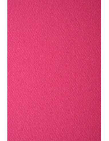 Papier ozdobny fakturowany kolorowy Prisma 220g Ciclamino ciemny różowy pak. 10A4