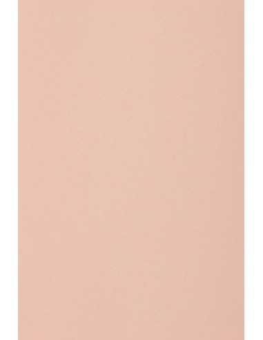 Papier ozdobny gładki kolorowy Burano 250g Rosa B10 jasny różowy pak. 20A4