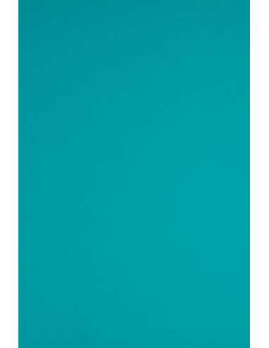 Papier ozdobny gładki kolorowy Sirio Color 170g Turchese niebieski pak. 20A4