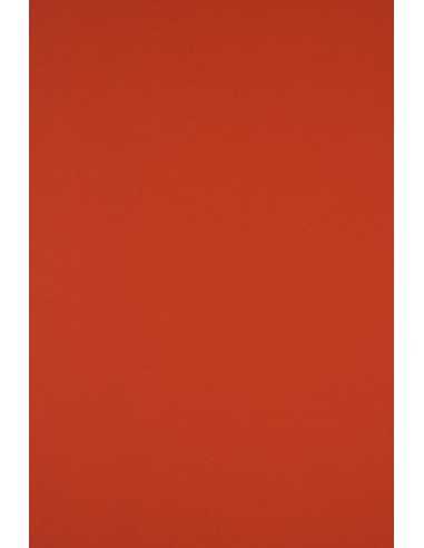 Papier ozdobny gładki kolorowy Sirio Color 170g Vermiglione czerwony pak. 20A4
