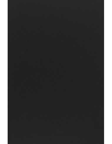 Papier ozdobny gładki kolorowy Sirio Color 210g Black czarny pak. 25A4