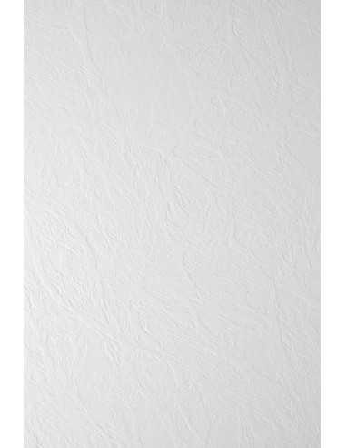 Papier ozdobny fakturowany Elfenbens 246g Skóra biały pak. 20A4