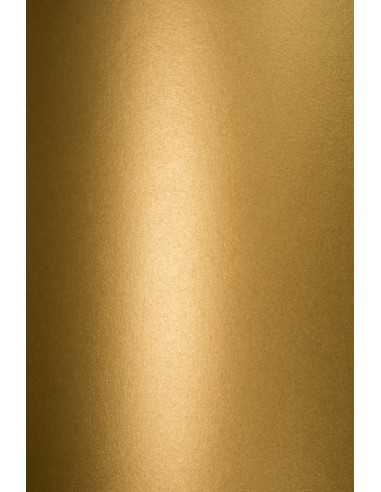 Papier ozdobny metalizowany perłowy Stardream 285g Antique Gold ciemny złoty pak. 10A5
