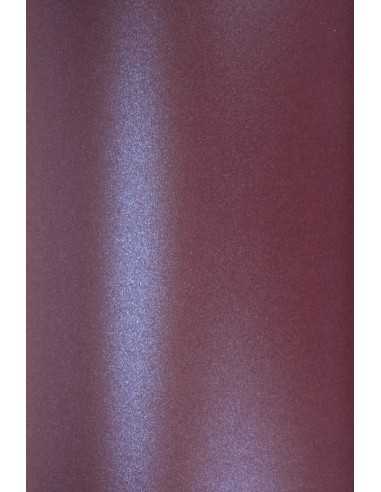 Papier ozdobny metalizowany perłowy Majestic 290g Night Club Purple ciemny fioletowy pak. 10A5