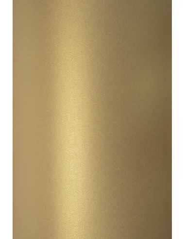Papier ozdobny metalizowany perłowy Sirio Pearl 125g Gold złoty pak. 10A5