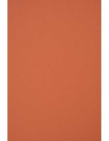 Papier ozdobny gładki kolorowy ekologiczny Materica 360g Terra Rossa czerwony pak. 10A5