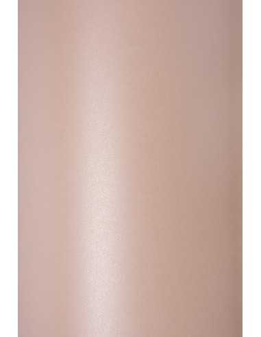 Papier ozdobny metalizowany perłowy Sirio Pearl 125g Misty Rose różowy 72x102 R250