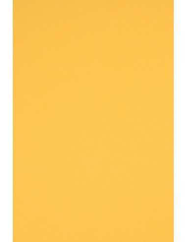 Papier ozdobny gładki kolorowy Rainbow 160g R18 ciemny żółty 92x65 R125