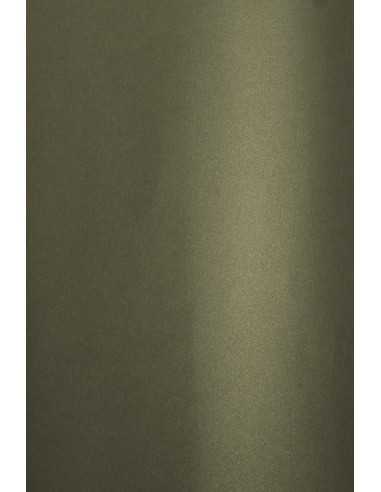 Papier ozdobny metalizowany Aster Metallic 280g Grey Gold ciemny szary ze złotymi drobinkami 70x100cm R100