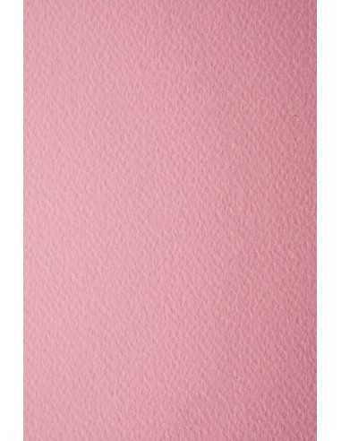 Papier ozdobny fakturowany kolorowy Prisma 220g Rosa jasny różowy 70x100
