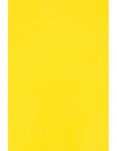 Papier ozdobny gładki kolorowy Burano 250g B51 Giallo Zolfo żółty 70x100 R125