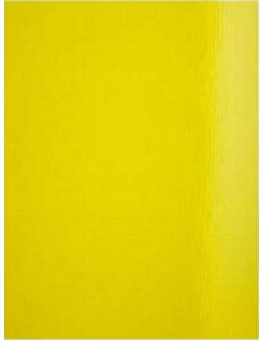 Papier ozdobny kolorowy jednostronnie lustrzany Splendorlux 250g Mimosa żółty 70x100 R125