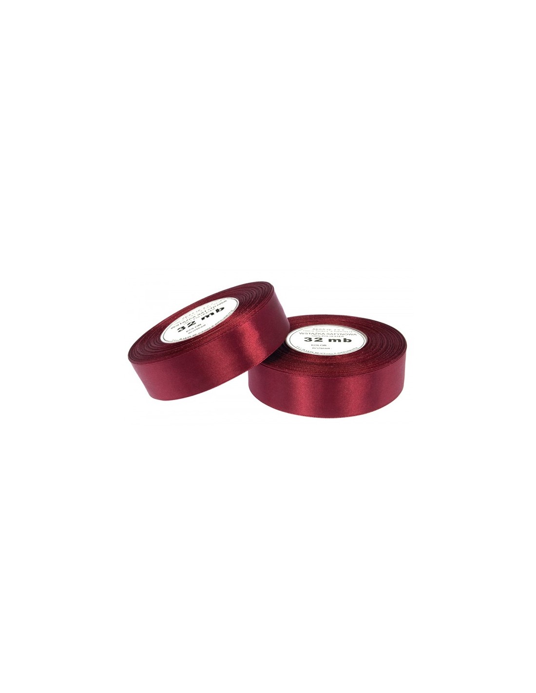 25mm WS8058 Wstążka satynowa bordowa 32mb 25mm WS8058 Wstążka satynowa bordowa 32mb