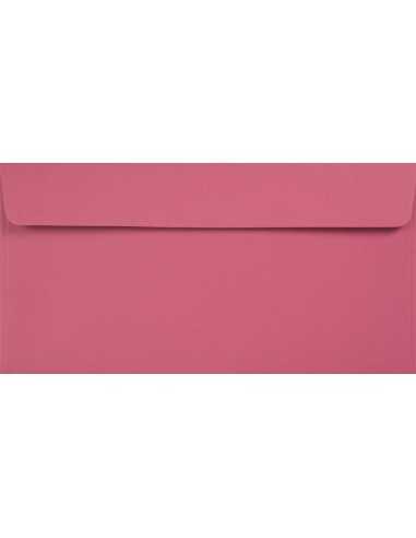 Koperta ozdobna gładka kolorowa ekologiczna DL 11x22 HK Kreative Magenta ciemna różowa 120g