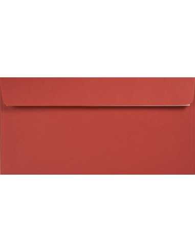 Koperta ozdobna gładka kolorowa ekologiczna DL 11x22 HK Kreative Ruby czerwona 120g