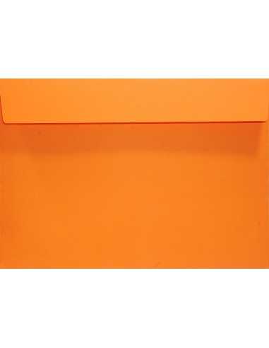 Koperta ozdobna gładka kolorowa C5 16,2x22,9 HK Design pomarańczowa 120g