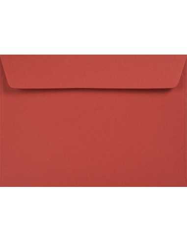 Koperta ozdobna gładka kolorowa ekologiczna C6 11,4x16,2 HK Kreative Ruby czerwona 120g