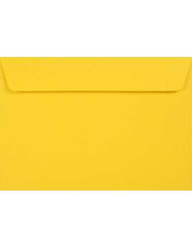 Koperta ozdobna gładka kolorowa ekologiczna C6 11,4x16,2 HK Kreative Sun żółta 120g