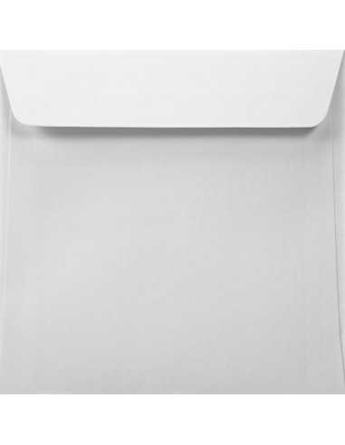 Koperta ozdobna kwadratowa fakturowana K4 17x17cm HK Acquerello Bianco biała 120g