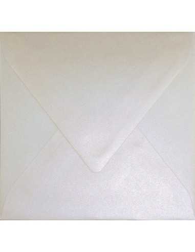 Sirio Pearl Square Envelope 15,5x15,5cm Gummed Oyster Shell écru 110g