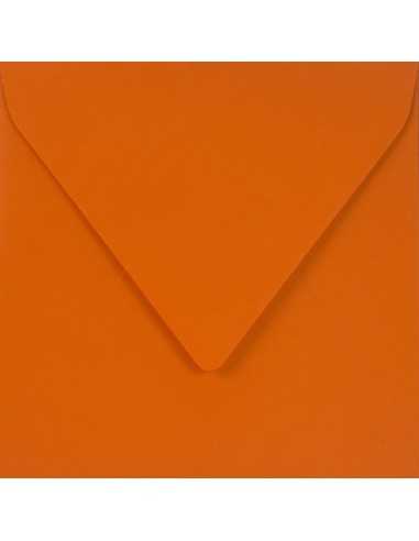 Koperta ozdobna gładka kolorowa kwadratowa K4 15,3x15,3 NK Sirio Color Arancio pomarańczowa 115g