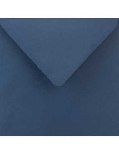 Koperta ozdobna gładka kolorowa kwadratowa K4 15,3x15,3 NK Sirio Color Blu ciemna niebieska 115g